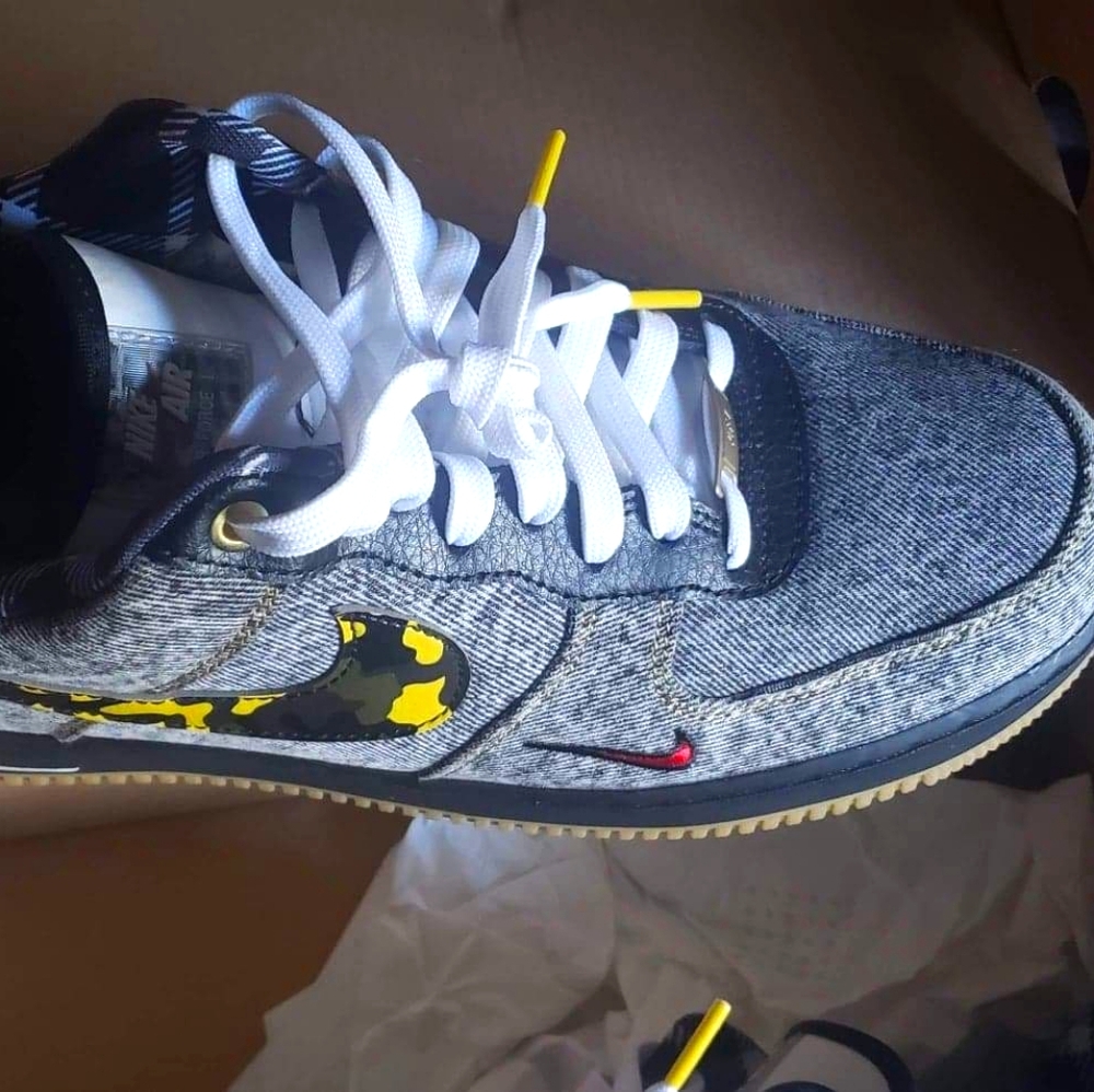 Size 10.5 Camo Air Force Ones